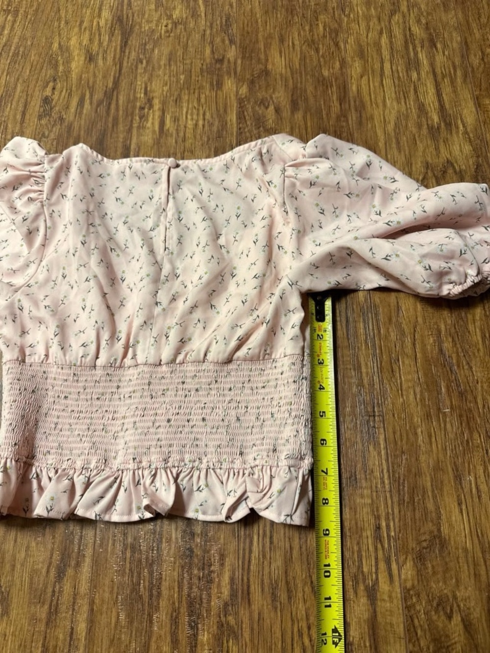 Backyard Roses Anna Crop Top Size Medium - Picture 9 of 10